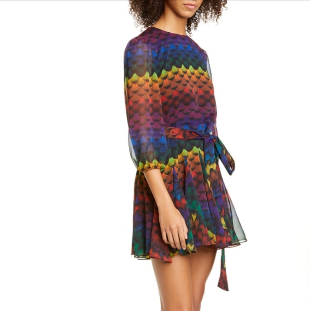 Alice and Olivia Mins Belted Minidress